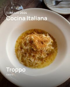 summum 2024 cocina italiana troppo